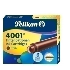 COMPRAR TINTA ESTILOG.PELIKAN 6 CART.TP/6 MARRON