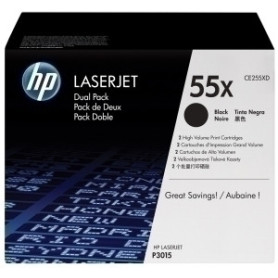 COMPRAR TONER HP CE255XD Nº55X NEGRO PACK 2 UD.