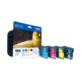 Originales inkjet RAINBOW PACK BROTHER LC1100VALBP 4 COLORES DCP-185C/383C/385C/387C/395CN/585CW/J715W/6690CW