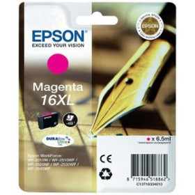Originales inkjet CARTUCHO INKJET EPSON T163340 Nº16XL WF-2010W/2510WF/2520NF/2530WF/2540WF MAGENTA 6