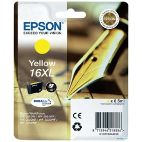 Originales inkjet CARTUCHO INKJET EPSON T163440 Nº16XL WF-2010W/2510WF/2520NF/2530WF/2540WF AMARILLO 6
