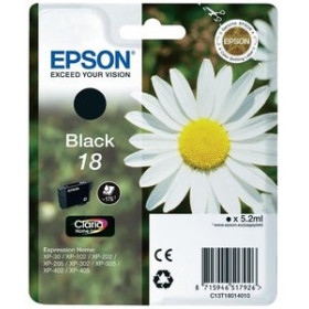 Originales inkjet CARTUCHO INKJET EPSON T180140 Nº18 EXPRESSION HOME XP102/205/305/405 NEGRO 5