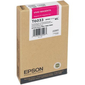 Originales inkjet CARTUCHO INKJET EPSON T603300 STYLUS PRO 7800/7880/9800/9880 MAGENTA VIVIDO 220ML 82601390  780370026