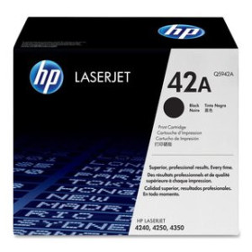 Originales laser TONER HP Nº 42A Q5942A LASERJET 4250/4350 NEGRO 10.000 PÁG. 82601518  781225826