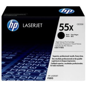 Originales laser TONER HP Nº 55X CE255X LASERJET P3011/P3015  NEGRO 12.500 PÁG. 82601538  780840126