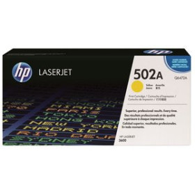 Originales laser TONER HP Nº 502A Q6472A LASERJET COLOR 3600 AMARILLO 4.000 PÁG. 82602350  MR28346