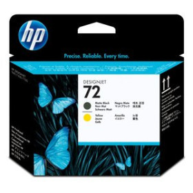 Originales inkjet CABEZAL HP C9384A Nº72 NEGRO MATE Y AMARILLO 82603409  500606