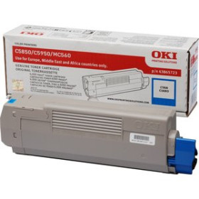 Originales laser TONER OKI C5850/5950/MC560N/560DN CIAN TIPO C11 (6.000 pág.) 10405376  400197077