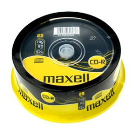 CD CD-ROM MAXELL 700 MB 80 min. 52x TARRO DE 25 (Incluye Canon LPI de 2.00 ) (M184) 10401843  12364299