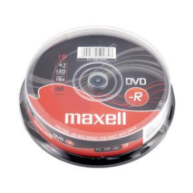 DVD DVD -R MAXELL 4.7GB 16x SPINDLE 10 (Incluye Canon LPI de 2.10 ) (M168) 10402409  100580217