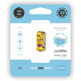 Memorias USB MEMORIA USB 32GB TECH-ONE-TECH EMOJI COLLAGE 2.0 (Incluye Canon LPI de 0.24 ) 10402392  02010110