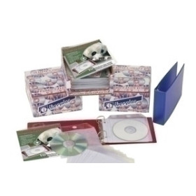 Archivo CD/DVD FUNDA CD/DVD IBERPLAS PVC 125x125 SOLAPA con TALAD. Y PROTECCION (140µ) PAQUETE de 10 10401665  921804