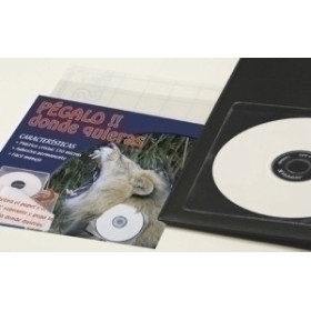 Archivo CD/DVD FUNDA CD/DVD IBERPLAS PVC 130x130 ADHESIVA (140µ) PAQUETE de 100 10402751  852002
