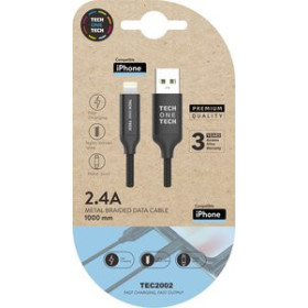 Cables de datos CABLE TECH-ONE-TECH USB-LIGHTNING ALTO RENDIMIENTO 2