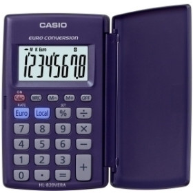 Calculadoras de bolsillo CALCULADORA de BOLSILLO CASIO  8 DIGITOS HL-820 VERA con TAPA 15302473  54005050