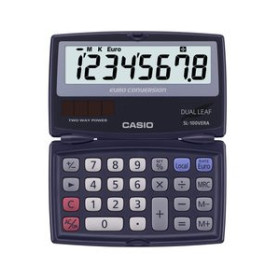 Calculadoras de bolsillo CALCULADORA de BOLSILLO CASIO  8 DIGITOS SL-100 VERA plegable 15302474  54005053