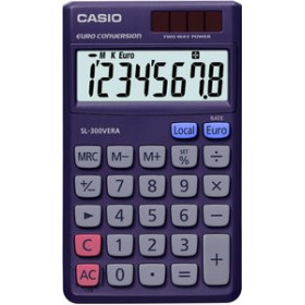 Calculadoras de bolsillo CALCULADORA de BOLSILLO CASIO  8 DIGITOS SL-300 VERA 15302471  54005021