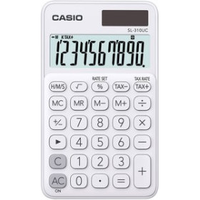 Calculadoras de bolsillo CALCULADORA de BOLSILLO CASIO 10 DIGITOS SL-310 UC BLANCO 15302660  50608800
