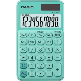 Calculadoras de bolsillo CALCULADORA de BOLSILLO CASIO 10 DIGITOS SL-310 UC VERDE 15302219  53262010