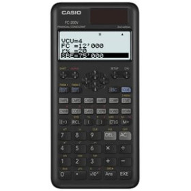 Calculadoras financieras y gráficas CALCULADORA FINANCIERA CASIO 10+2 DIGITOS FC-200V-2 (4 líneas) 15301995  39835530