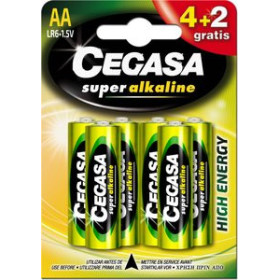 Pilas PILAS CEGASA AA PLUS (MN1500-LR06) BLISTER DE 6 (4+2 gratis) 15301941  01442554