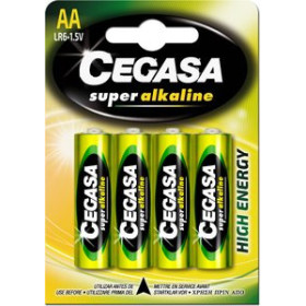 Pilas PILAS CEGASA ALCALINA LR06 BLISTER DE 4 15301174  01450050