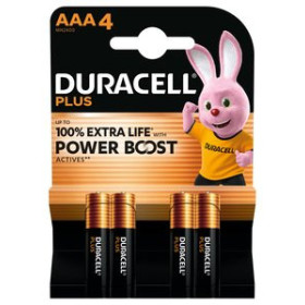 Pilas PILAS DURACELL AAA PLUS (MN2400-LR03) BLISTER DE 4 15301323  01341251