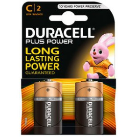 Pilas PILAS DURACELL C PLUS (MN1400-LR14) BLISTER DE 2 15301591  00012100