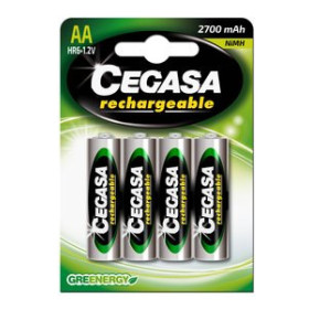 Pilas recargables PILAS RECARGABLES CEGASA HR6 AA 2700 MAH BLISTER DE 4 15302908  39224021