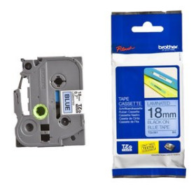 Cintas de rotular CINTA de ROTULAR BROTHER LAMINADA 8m 18mm NEGRO sobre AZUL 41001160  CN624AE