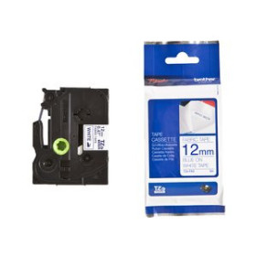 Cintas de rotular textiles CINTA de ROTULAR BROTHER TEXTIL 3m 12mm AZUL sobre BLANCO 41001222  CN634A