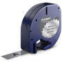 Cintas de rotular CINTA de ROTULAR DYMO LETRATAG PLASTICO METALIZADA 4m 12mm NEGRO sobre PLATA (91208) 41004059  C5065A