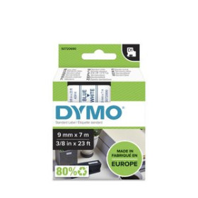 Cintas de rotular CINTA de ROTULAR DYMO LM D1 7m  9mm AZUL sobre BLANCO (40914) 41001438  3YL80AE