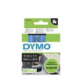Cintas de rotular CINTA de ROTULAR DYMO LM D1 7m  9mm NEGRO sobre AZUL (40916) 41001391  3YL82AE