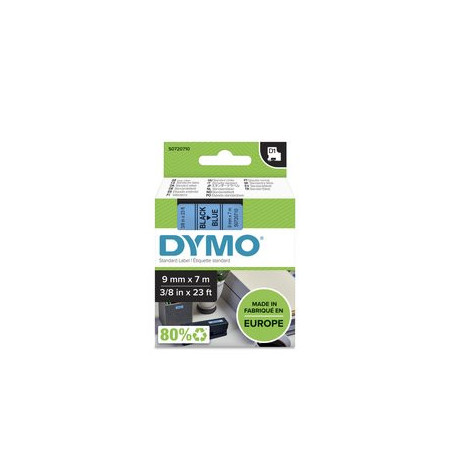 Cintas de rotular CINTA de ROTULAR DYMO LM D1 7m  9mm NEGRO sobre AZUL (40916) 41001391  3YL82AE