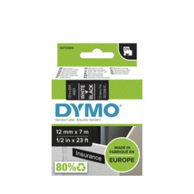 Cintas de rotular CINTA de ROTULAR DYMO LM D1 7m 12mm BLANCO sobre NEGRO (45021) 41001436  3YM63AE