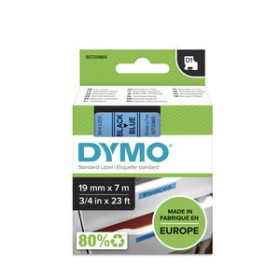 Cintas de rotular CINTA de ROTULAR DYMO LM D1 7m 19mm NEGRO sobre AZUL (45806) 41801036  108R00935