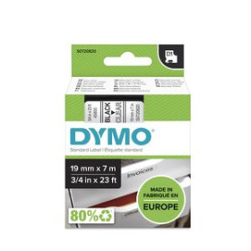 Cintas de rotular CINTA de ROTULAR DYMO LM D1 7m 19mm NEGRO sobre TRANSPARENTE (45800) 10701709  S322A450