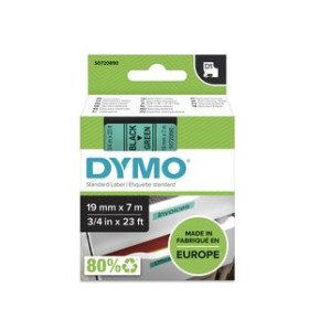Cintas de rotular CINTA de ROTULAR DYMO LM D1 7m 19mm NEGRO sobre VERDE (45809) 10701710  S322A451
