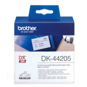 Etiquetado electrónico ETIQUETAS BROTHER CONTINUA PAPEL BLANCO REMOVIBLE 62 mm ROLLO 30