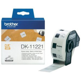 Etiquetado electrónico ETIQUETAS BROTHER PRECORTADA PAPEL BLANCO 23x23 mm ROLLO 1.000 uds.CUADRADAS (DK11221) 25201327  1300159