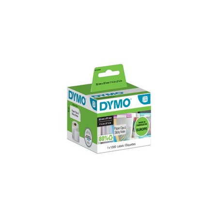 Etiquetado electrónico ETIQUETAS DYMO LABEL WRITER  32x57 mm ROLLO 1.000 uds.PAPEL BLANCO MULTIFUNCION (11354) 10701615  20302