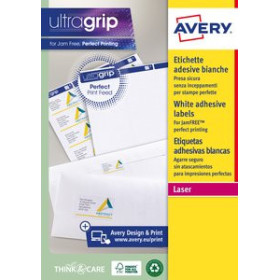 Etiquetas adhv. para impresora ETIQUETAS ADH.IMPR.AVERY A4 BLANCA C.ROMOS CAJA 100h 199
