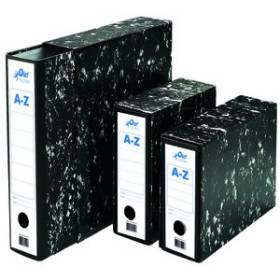 Archivadores de palanca (cajetines) CAJA para ARCHIVADOR OLEF  4º APAISADO 82mm JASPEADO 25301108  3290051