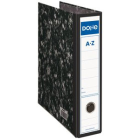 Archivadores de palanca ARCHIVADOR palanca DOHE CARTON JASPEADO NEGRO Fº 75mm 25301112  3290055