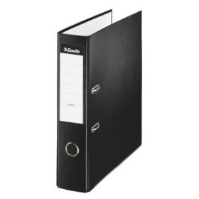 Archivadores de palanca ARCHIVADOR palanca ESSELTE PLASTICO FORRADO con RADO Fº 75mm NEGRO 11901428  848CVAG25N