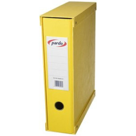 Archivadores de palanca ARCHIVADOR palanca PARDO FORRADO PVC A4 con CAJA 70mm AMARILLO 10301797  1638