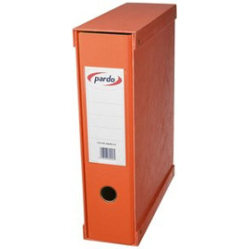 Archivadores de palanca ARCHIVADOR palanca PARDO FORRADO PVC A4 con CAJA 70mm NARANJA 10301795  112067-05