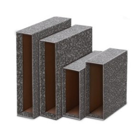 Archivadores de palanca (cajetines) CAJA para ARCHIVADOR UNISYSTEM CLASICO Fº 86mm GRIS 12101091  316865