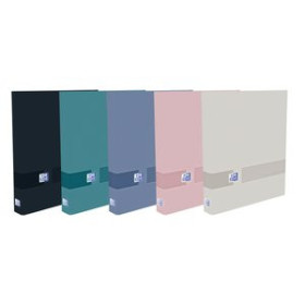 Carpetas de anillas CARPETA de ANILLAS OXFORD OXFORD&YOU CARTON FORRADO A4+ 4 an.MIXTAS 40mm COL.SUR.(5) 23101407  00019300